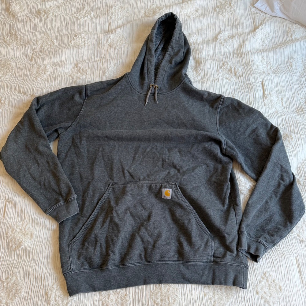 Carhartt Loose Fit Midweight Hoodie Mens Large Tall Gray Pullover